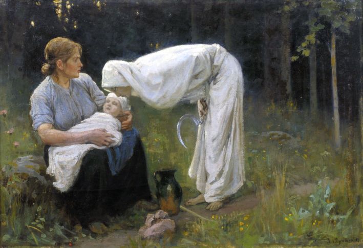 Janis Rozentāls (1866–1916). Nāve. 1897. Audekls, eļļa.